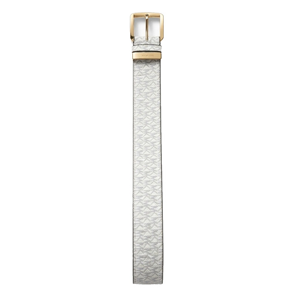 Michael Kors Twist Reversible Belt Womens M Vanilla Brown Signature Leather NWT main image 10